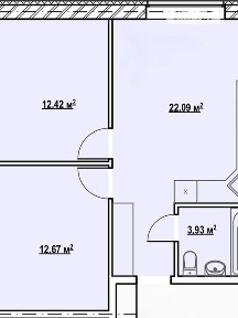 Продаж 2к квартири 51.11 кв. м на вул. Садова • ID 34831202