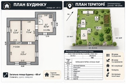 Продаж 3-кімнатного будинку поруч з Кривим Рогом | селище Червоні поди