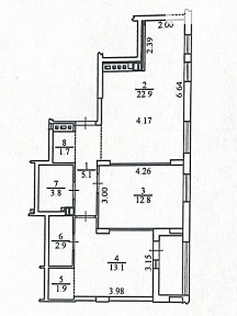 Продаж 2к квартири 67.6 кв. м на вул. Салютна 2 корпус 6 • ID 34838489