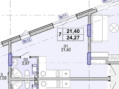Продаж 1к квартири 25 кв. м на вул. Садова (Жуляни) 16 • ID 34837631