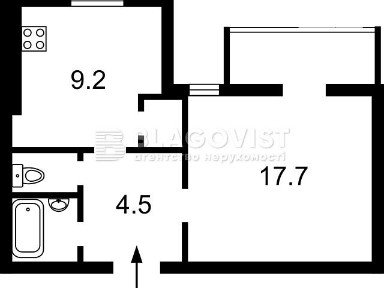 Продаж 1к квартири 37 кв. м на пров. Хрестовий 6 • ID 34849647