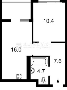 Продаж 1к квартири 42 кв. м на вул. Тираспольська 54 • ID 34846295