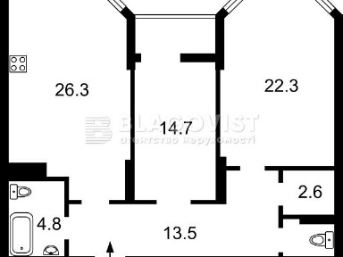 Продаж 3к квартири 90 кв. м на вул. Коновальця Євгена 34А • ID 34845882