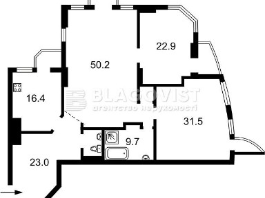Продаж 3к квартири 160 кв. м на вул. Коновальця Євгена 36Б • ID 34845256