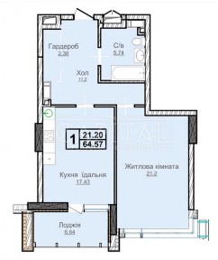 Продаж / Квартира /64 м2 / ЖК Новопечерські Липки / Печерський район