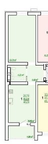 Продам ЖК Казка 1к. кв 48,3м2 Холодна Гора