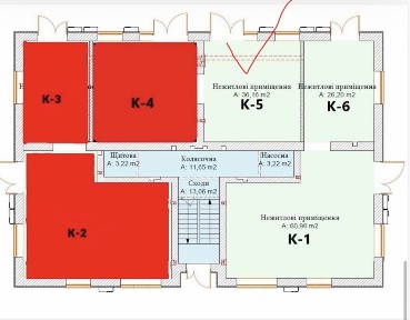 Фасадне приміщення ЖК Поема, вулиця Рильського 38 м2