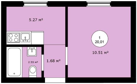 Смарт квартири від забудовника | 20 м2 | Великий вибір | Газ | Aura City
