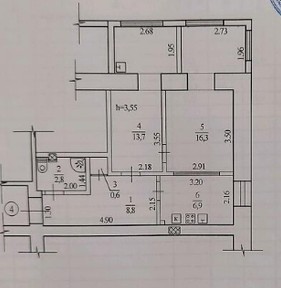 Продам 3-комн квартиру в районе Фрунзе ул.