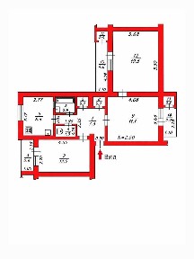 Продаж 3к квартири 77 кв. м на вул. 5-Мікрорайон 14 • ID 34894542