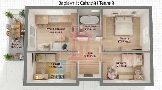 ‼️Без комісії‼️Будинок одноповерховий на 3 кімнати м. Бориспіль вул. Князя Володимира ергономічне плануванням 84,74 м. кв. ділянка 7,5 соток
