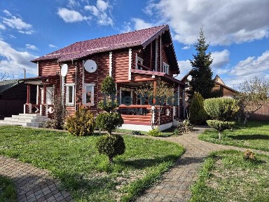 Продаж будинку зруб та гостьовий будинок Богданівка Броварський район