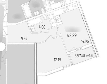 NEW! 1-кімнатна квартира 42 м. кв. ЖК 61 Перлина KADORR City! ЖК 61 Жемчужина