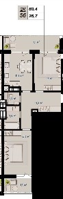 Без Комісії. Продаж 2 кімнатної квартири в ЖК Grey Fort