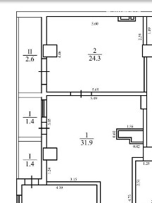Продаж 2к квартири 61 кв. м на вул. Старокозацька 75 • ID 34930111