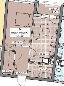 Продаж 1к квартири 44.4 кв. м на пров. Курортний 23 • ID 34901277