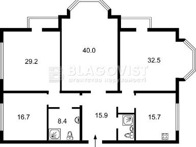 Продаж 4к квартири 166 кв. м на вул. Олеся Гончара 26 • ID 34900476