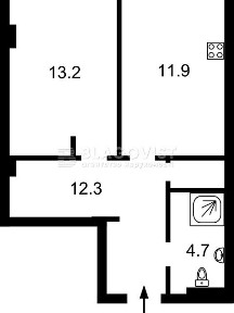 Продаж 1к квартири 44 кв. м на вул. Жилянська 68 • ID 34898136