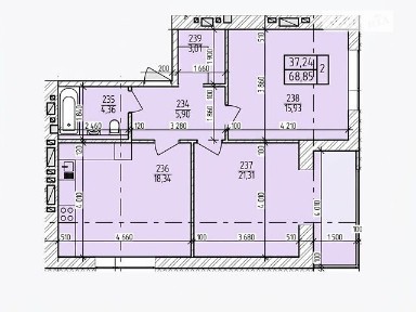 Продаж 2к квартири 69 кв. м на вул. Озерна 16А/1 • ID 34894575