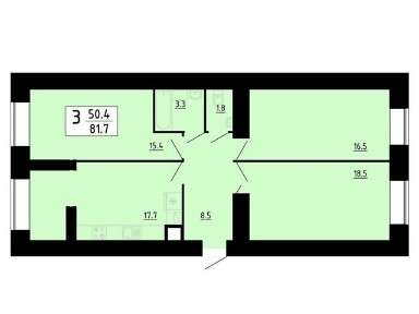 Продаж 3к квартири 81.7 кв. м на вул. Підволочиське шосе 7Б • ID 34893101