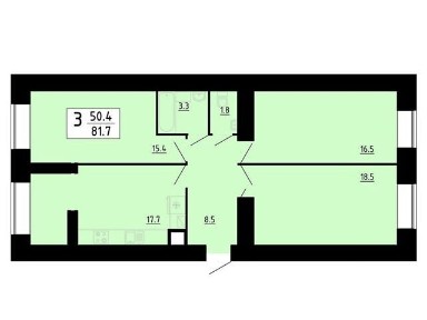 Продаж 3к квартири 81.7 кв. м на вул. Підволочиське шосе 7Б • ID 34893101