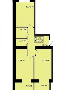 Продаж 2к квартири 69 кв. м на вул. Героя України Дмитра Крамара • ID 34892409