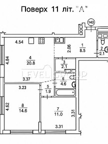 Продаж 1к квартири 65.6 кв. м на вул. Олександра Олеся 27А • ID 34892051