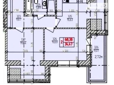 Продаж 2к квартири 68.38 кв. м на вул. Нижня Берегова • ID 34886427