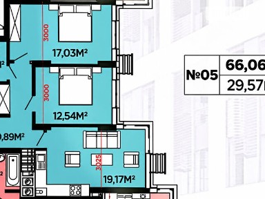 Продаж 2к квартири 66.8 кв. м на вул. Бігова 17Б • ID 34883803