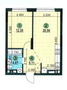 Продаж 1к квартири 42.44 кв. м на вул. Олександра Олеся 23А • ID 34877198