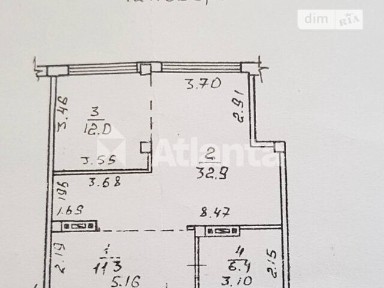 Продаж 1к квартири 62.6 кв. м на вул. Академічна 20Б • ID 34877211