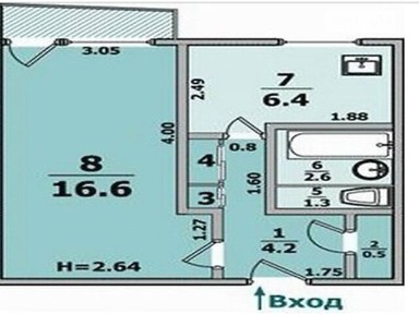 Продаж 1к квартири 33 кв. м на вул. Академіка Павлова • ID 34864255