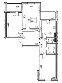 Продаж 3к квартири 94 кв. м на вул. Меліоративна 18А • ID 34862295