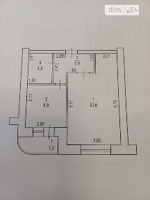 Продаж 1к квартири 42.3 кв. м на просп. Михайла Грушевського 193 • ID 34859386