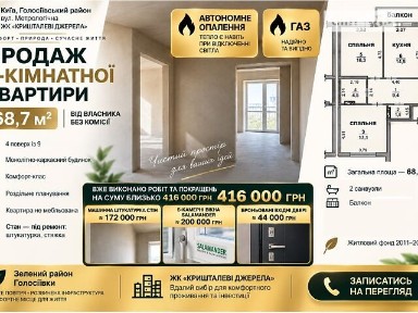 Метрологічна вулиця, мікрорайон Феофанія, район Голосіївський, Київ, вул. Метрологічна 56 34843566