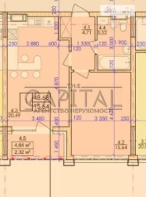 Продаж 1к квартири 49 кв. м на туп. Фортечний • ID 34930732