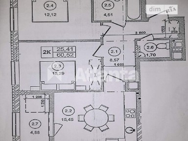 Продаж 2к квартири 60.52 кв. м на вул. Морозна • ID 34935207