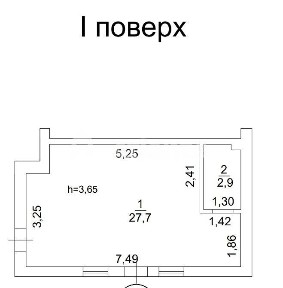 Однокомнатная квартира в Червоном Хуторе