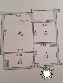 Продам 1 комнатную квартиру 