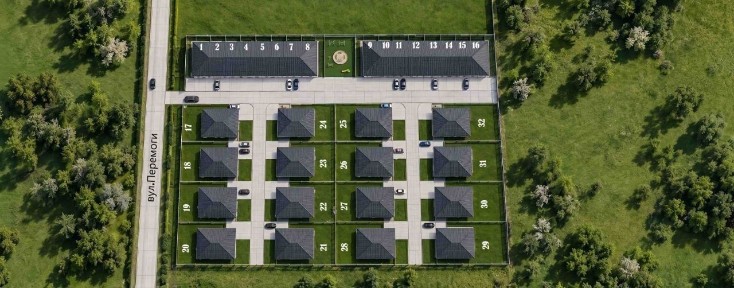 ПРОДАЖ ТАУНХАУСІВ У СТОРОЖНИЦІ - ПЕРША ЧЕРГА 8 БУДИНКІВ