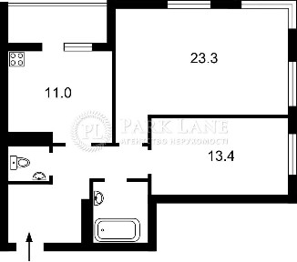 2-кімнатна квартира, Автозаводська 72б, ЖК Бережанський.