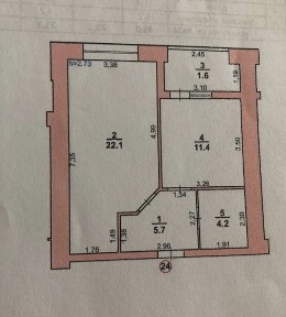 Продаж 1-кімнатної квартири 45 м², Кармелюка вул.