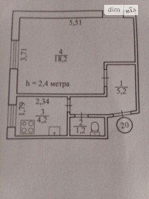 Продаж 1к квартири 29 кв. м • ID 34948496
