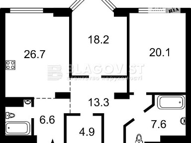 Продаж 3к квартири 101 кв. м на вул. Андрія Верхогляда 14А • ID 34955466