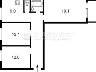 Продаж 3к квартири 70 кв. м на вул. Адама Міцкевича 10 • ID 34954665