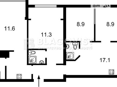 Продаж 3к квартири 77 кв. м на вул. Вишняківська 4 • ID 34960335