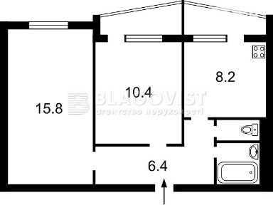 Продаж 2к квартири 48 кв. м на просп. Володимира Івасюка 27А • ID 34961975