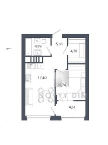 Продаж 2к квартири 47.7 кв. м на просп. Чорновола В'ячеслава 65 • ID 34971165