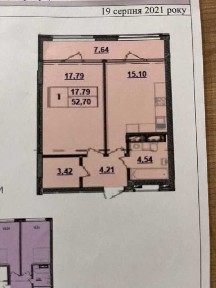 Продаж 1-кімнатної квартири 52,7 м² | ЖК Olympic Park | 21 поверх