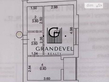 Продаж 1к квартири 34.5 кв. м на вул. Вишнева 35 • ID 34985596